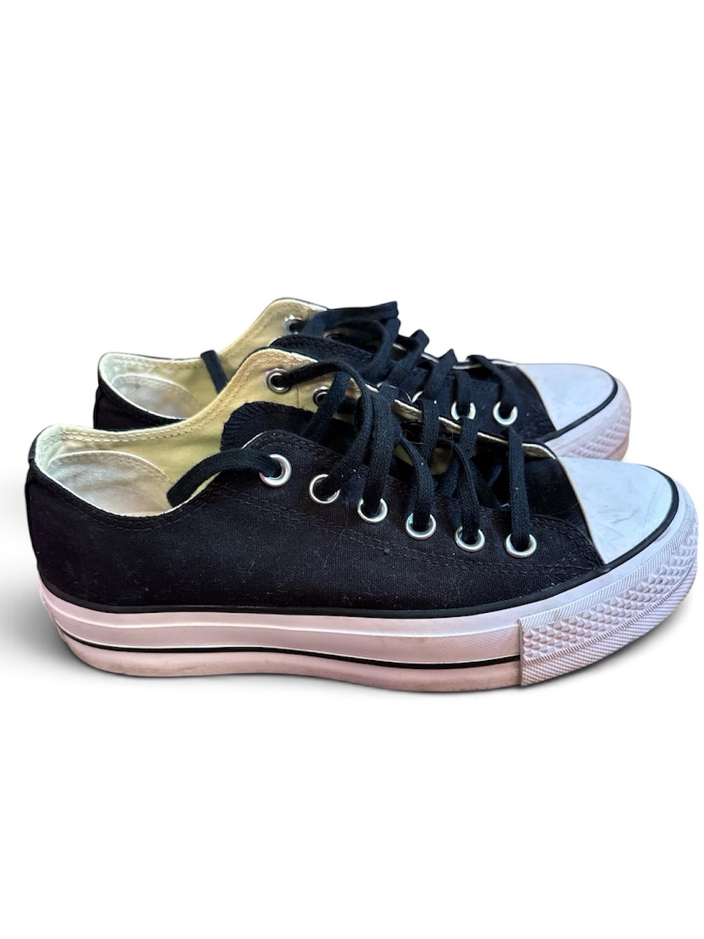 Converse Chuck Taylor All Star Low-Top Platform Sneaker BLACK 8 7